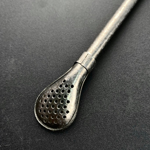 เบนยิน ช้อนกรองพร้อมหลอดดูดไทเทเนียมบริสุทธิ์ ดีไซน์มินิมอล สำหรับกาแฟ นม ชา น้ำผลไม้ ใช้คนดื่มได้อเนกประสงค์ - Product Image 4