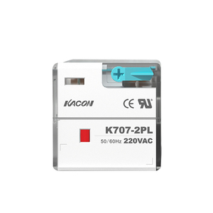Kacon K707-2PL-<span class=keywords><strong>A2</strong></span> liên hệ với cấu trúc 2A + <span class=keywords><strong>2B</strong></span> với nút kiểm tra Hợp Kim Bạc địa chỉ liên lạc 8 pin 10A 220V Rơ Le - Product Image 1