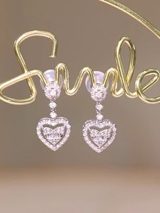 ต่างหูเพชรทองคำ 18k รุ่นหรูหราจาก Xinfly คอลเลคชั่นใหม่ ชุดเครื่องประดับเจ้าสาวสำหรับงานแต่งงาน ของขวัญ ป้องกันการแพ้ เหมาะสำหรับผิวแพ้ง่าย - Product Image 2