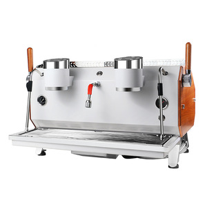 Máquina de Café Espresso Comercial, Cabezal de Grupo Simple o Doble, Caldera Múltiple, Control de Temperatura, Bomba Rotativa, Acero Inoxidable - Product Image 1