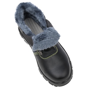 Горячая Распродажа, дешевые мужские рабочие защитные ботинки GUYISA, нескользящая резиновая подошва с железным носком, теплые защитные ботинки - Product Image 3