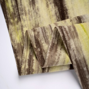 Tela de Lino y Algodón de Alta Calidad, Teñida con Técnica Tie Dye, Orgánica y Transpirable, 55% Lino, 45% Algodón, 132cm, 165gsm, para Camisas y Vestidos - Product Image 2