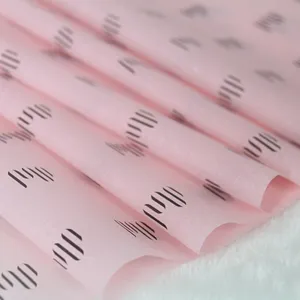 सस्ते चीन निर्माता सोने के लोगो गुलाबी कागज ऊतक कागज लपेटकर उपहार टिशू पेपर