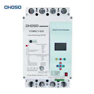 Disjoncteurs intelligents à réenclenchement automatique CHOSO COM6LY-630A 4P 3P+N 125A 250A 400A RCCB MCB à boîtier moulé 35kA/25kA 400V 50/60Hz - Product Image 1