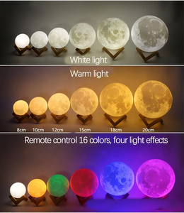 Creative 16 colores <span class=keywords><strong>LED</strong></span> 3D Galaxy <span class=keywords><strong>Lamp</strong></span> <span class=keywords><strong>Remote</strong></span> & Touch <span class=keywords><strong>Control</strong></span> <span class=keywords><strong>Lamp</strong></span> Moon Light para regalos - Product Image 6