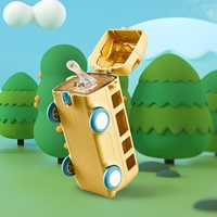 Bouteille à paille Tritan 500 ml de qualité supérieure, design voiture tendance, écologique et réutilisable pour enfants, avec couvercle et poignée, idéale pour l'école et les activités de plein air