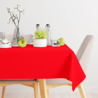Vente chaude de haute qualité tissu Restaurant luxe rouge Restaurant nappe rectangulaire nappe de noël
