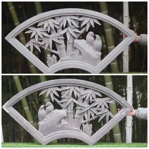 Ancien style chinois rétro GRC ciment seuil <span class=keywords><strong>de</strong></span> fenêtre architrave mur d'écran <span class=keywords><strong>de</strong></span> fenêtre <span class=keywords><strong>treillis</strong></span> <span class=keywords><strong>de</strong></span> ciment fenêtre - Product Image 2