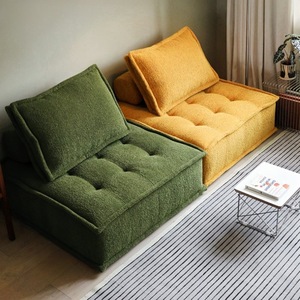 Ensemble de canapés modernes, design modulaire, tissu <span class=keywords><strong>en</strong></span> <span class=keywords><strong>coton</strong></span> et lin, housse amovible, emballage sous vide pour appartement - Product Image 1