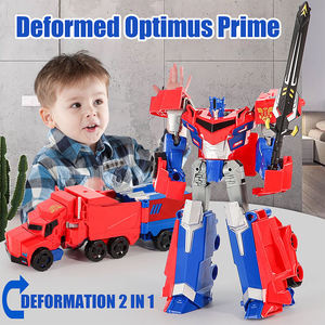 Mô hình đồ chơi robot ô tô biến hình 2 trong <span class=keywords><strong>1</strong></span> Optimus Boy tự lắp ráp bằng nhựa, có thể biến thành robot - Product Image 4