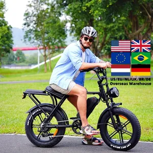 1000W E-Bike OUXI V8 Fat Cruiser Beach Bike 48V 7-Speed With Integrated 15AH Lithium Battery Steel Frame Disc Brake
