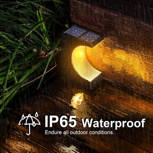 Luces Solares LED para Escalones Exteriores, IP65 Impermeables, Luz Blanca Cálida, Lámparas para Terraza y Escaleras de Jardín, Batería Monocristalina, Iluminación de Paisaje - Product Image 1
