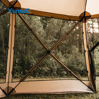 YumuQ auvent extérieur Miracle écran brise moustique maille espace mobile Capsule maison Hub tente