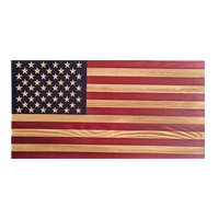 Plaque Murale Décorative Élégante en Bois Drapeau Américain pour la Maison et le Bureau, Art Déco Intérieur, Artisanat à Suspendre