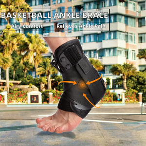 <span class=keywords><strong>Tobillera</strong></span> con Cordones y Almohadillas Laterales de Estabilización, Soporte de <span class=keywords><strong>Tobillo</strong></span> Ajustado y Transpirable <span class=keywords><strong>para</strong></span> Hombres y Mujeres - Product Image 2