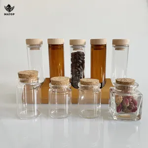 5ml 10ml 15ml 20ml 30ml 50ml 60ml 100ml clear pendant Wishing vial glass bottle with cork