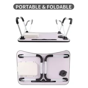 Shaohua <span class=keywords><strong>portatile</strong></span> in legno pigro persona pieghevole <span class=keywords><strong>supporto</strong></span> per computer <span class=keywords><strong>portatile</strong></span> scrivania tavolo da letto con cassetto porta tazza porta tavola piatta - Product Image 5