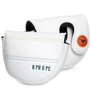 Housse de putter en cuir personnalisée, design OEM, pour clubs de golf, avec fermeture magnétique pour mallet - Product Image 1