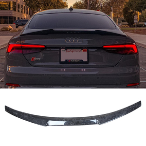 For A5 S5 RS5 B9 2Door Coupe M4 Style Forged Carbon Fiber Rear Spoiler Trunk Wing 2016-2025 - Product Image 1