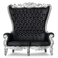 Fauteuil boule antique de style mid-century, capitonné, en tissu durable, convertible en canapé-lit avec structure en bois massif pour salon et chambre à coucher