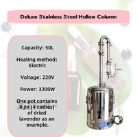 Distillateur d'huiles essentielles en acier inoxydable 304, 15-98L, appareil de distillation à la vapeur haute pureté, alambic pour plantes, lavande, rose, usage domestique