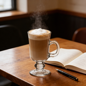 250ml personalizzabile di alta qualità stile retrò <span class=keywords><strong>vetro</strong></span> trasparente tazze per bere tè, latte, caffè e succo di frutta <span class=keywords><strong>a</strong></span> <span class=keywords><strong>casa</strong></span> e nei ristoranti - Product Image 4