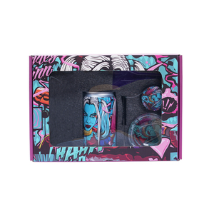 Custom Display Paper Box Storage Rolling Tray <b>Grinder</b> Smoking Gift Set - Product Image 2