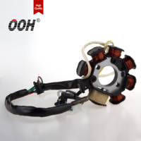 Bobina de Ignição/Estator de Cobre de 8 Polos para Gerador de Motocicleta OOH CG125 - Peça de Reposição Nova para Uso Externo / 1