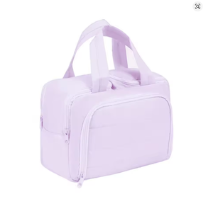 <span class=keywords><strong>KALIDI</strong></span> Große Kapazität Handtuch-Kosmetiktasche für Frauen mit Reißverschluss, Griff und Pinselhaltern - Tragbarer Reise-Kosmetikorganizer - Product Image 5