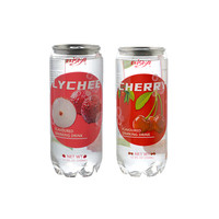 Bouteille et boîte de soda à saveur fruitée pour boissons non alcoolisées à faible teneur en sucre PET CAN de 350ml