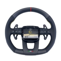 Volant en fibre de carbone personnalisé pour Lamborghini URUS, finition carbone mat avec palettes de changement de vitesse
