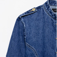 IHOOV Tops décontractés style streetwear vintage pour femmes, pour veste en jean