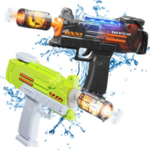 Estate all'aperto spiaggia piscina festa acqua pistola da combattimento giocattolo potente pistola elettrica pistola ad acqua con la luce - Product Image 1