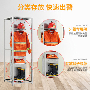 Porte-équipement de lutte contre l'incendie Yangpinhui en acier inoxydable 201, 1950*650*650, pour un déploiement et un stockage rapides - Product Image 3
