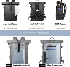 Zaino da Viaggio Arrotolabile per Voli, <span class=keywords><strong>Zaini</strong></span> per Laptop Approvati per Uomo e Donna, Borsa da Viaggio d'Affari per Aerei - Product Image 4