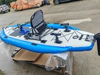 3 Air-room Pedal Kayake pêche bateau pneumatique avec siège