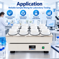 Agitateur horizontal automatique Cenlee pour laboratoire, 12 positions, mélangeur numérique à mouvement alternatif pour bouteilles de 2 L, idéal pour les tests d'extraction des déchets solides