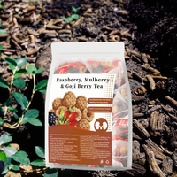 Tisane aux fruits séchés naturels (framboise, mûre, goji) en sachet, boisson bien-être en vrac, provenant de l'usine chinoise