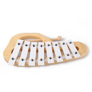 <span class=keywords><strong>Xylophone</strong></span> portatif en bois d'instrument de musique de métallophone de couleur blanche 8 tons pour l'enfant d'âge préscolaire d'enfant en bas âge - Product Image 3