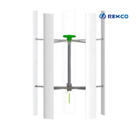 600W 800W 1000W 2KW 3KW 24v 48v 96v Générateur d'énergie éolienne verticale avec onduleur
