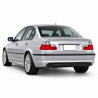 Bumper Belakang Gaya M-Tech M Sport untuk BMW E46 Seri 3 Sedan 1998-2005 PP Plastik Body Kit Diffuser Mobil