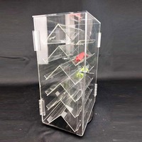 Vietnam Usine Clair Led Acrylique Compteur Rotatif Couteau Collection Vitrine Cas Stand Pour Couteau Au Détail