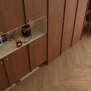 Mueble de entrada de madera de nogal estilo chino moderno, zapatero y mueble de almacenamiento para la sala de estar del hogar. - Product Image 3