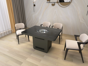 AOPA โต๊ะโลหะหม้อไฟไร้ควันใช้ในเชิงพาณิชย์,โต๊ะพร้อมสไตล์ <span class=keywords><strong>Haidilao</strong></span> สำหรับร้านอาหาร - Product Image 4