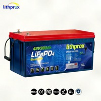 Batterie Lithium à décharge profonde 48V 200AH 10KW Grade LiFePO4 Chauffée Marine CAN Bus BMS Intelligent Terminal M8 CE RoHS IP67 OEM/ODM 6000+