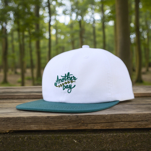 Casquette d'extérieur Old School 100% en chanvre à bord plat bicolore 6 panneaux Construction non structurée pour papa - Product Image 1