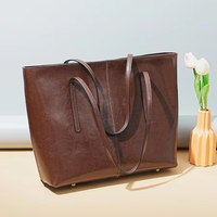 Sac fourre-tout élégant pour femme 2026, grande capacité, en cuir de vachette véritable, sac à main en cuir pour femme