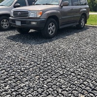 Grille en gazon pour voie de circulation pour parking, allée et stationnement de voitures, système de pavés en plastique HDPE perméable pour renforcement du gazon