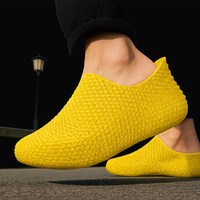 Chaussures de marche personnalisées OEM en TPU, style chunky, à enfiler, avec motif artistique imprimé en 3D