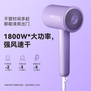 Secador de Pelo Saijia SG 7101 con Motor DC Iónico, Alta Velocidad, Funcionamiento Silencioso, Gris Púrpura - Product Image 3